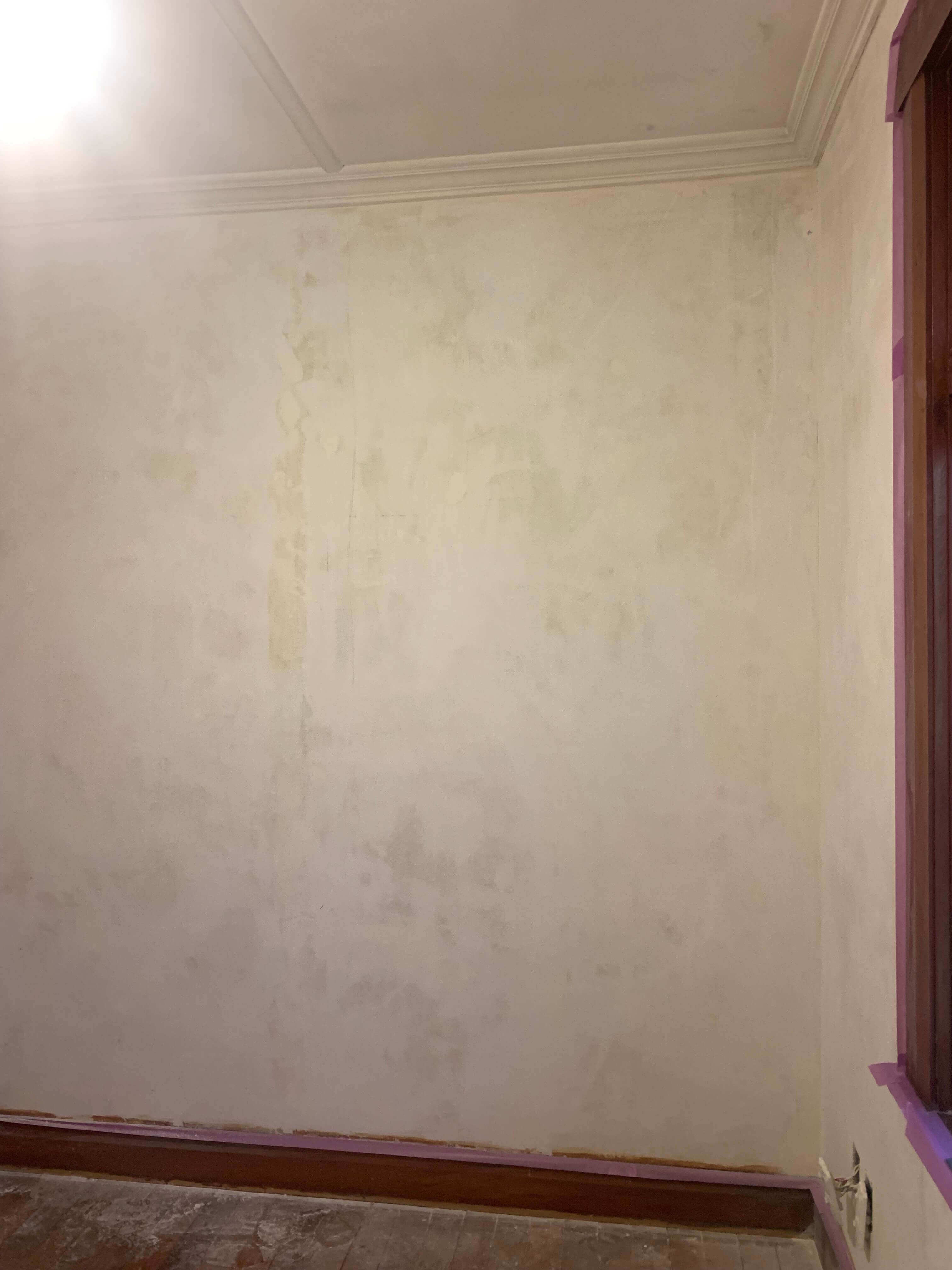 Interior wall before painting